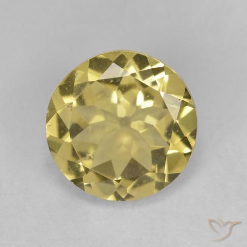 2.85ct Natürlicher Hell Gold Goldener Beryll, Runden, VVS-VS