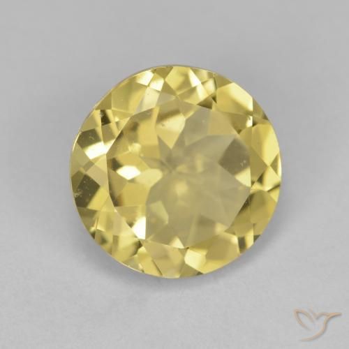 9,17 ctw natürlicher Hell Gold Goldener Beryll, Runden, VVS-VS