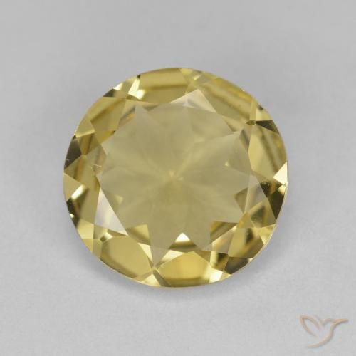 2.60ct Natürlicher hellgelb Goldener Beryll, Runden, VS