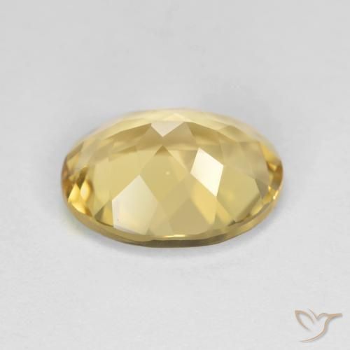 9,17 ctw natürlicher hellgelb Goldener Beryll, Oval, VVS-VS