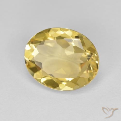9,17 ctw natürlicher hellgelb Goldener Beryll, Oval, VVS-VS