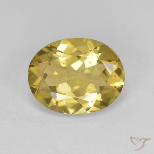 2.72ct Natürlicher Mittelgelb Goldener Beryll, Oval, VS