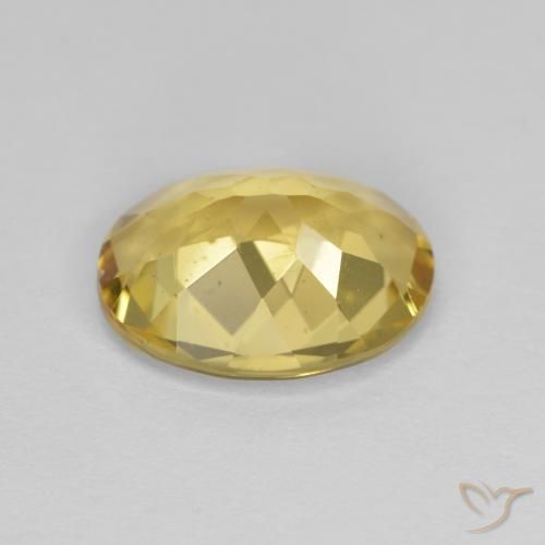 9,17 ctw natürlicher Mittelgelb Goldener Beryll, Oval, VS