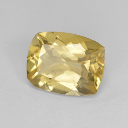 2,87 ctw natürlicher gelber Goldberyll, Kissenschliff, VS