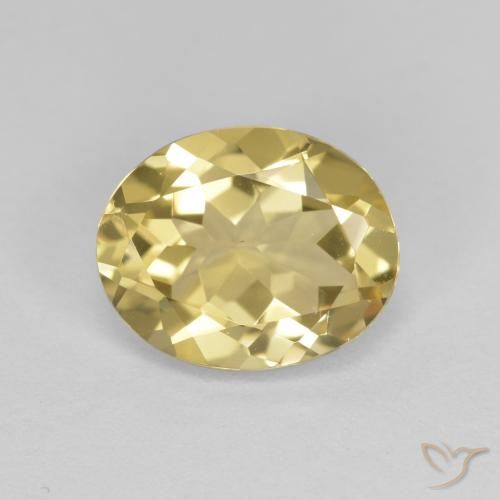2.27ct Natürlicher Toskana Gelb Goldener Beryll, Oval, VVS-VS