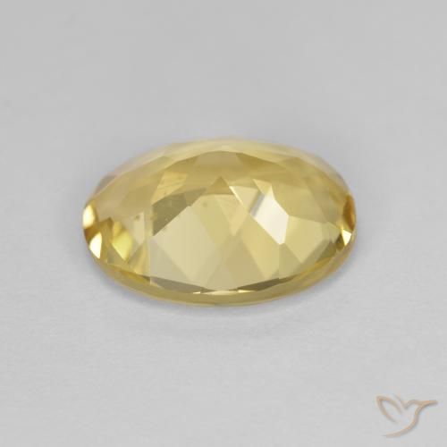 9,17 ctw natürlicher hellgelb Goldener Beryll, Oval, VVS-VS