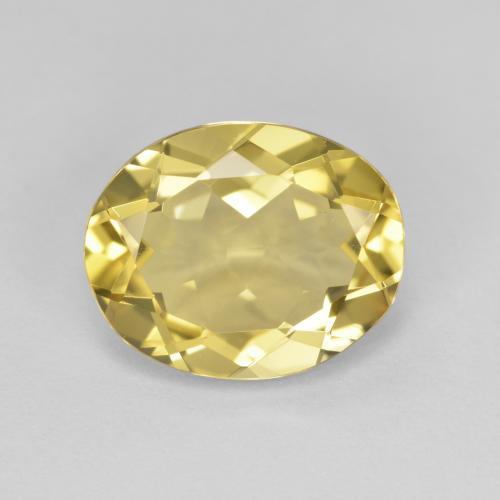 3,26 ctw natürlicher gelber Goldberyll, Oval Schliff, VVS