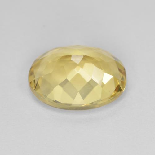 3,26 ctw natürlicher gelber Goldberyll, Oval Schliff, VVS