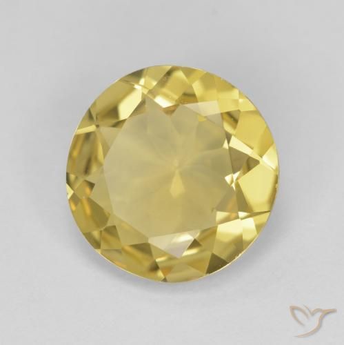 9,17 ctw natürlicher Hell Gold Goldener Beryll, Runden, VVS