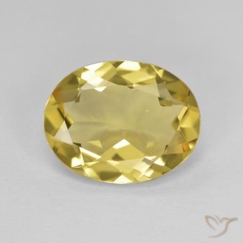 2.82ct Natürlicher Hell Gold Goldener Beryll, Oval, VVS