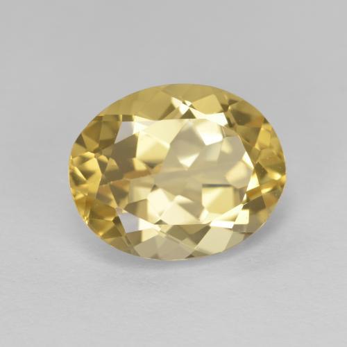 3,76 ctw natürlicher gelber Goldberyll, Oval Schliff, VVS