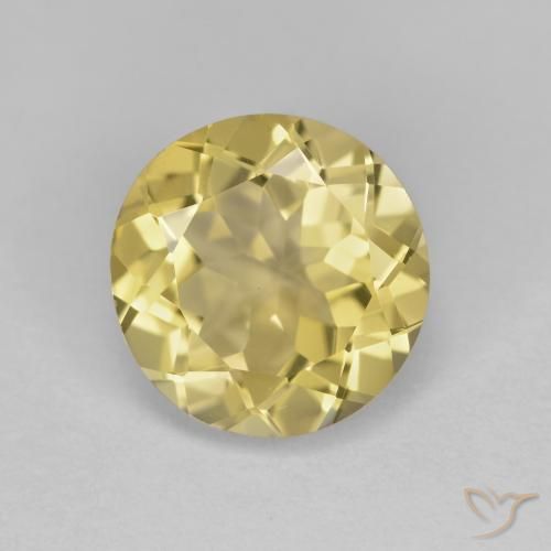 2.39ct Natürlicher Helles Gold-Gelb Goldener Beryll, Runden, VVS