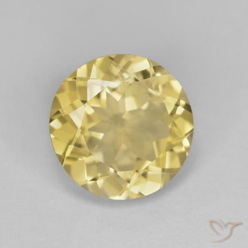 9,17 ctw natürlicher Helles Gold-Gelb Goldener Beryll, Runden, VVS