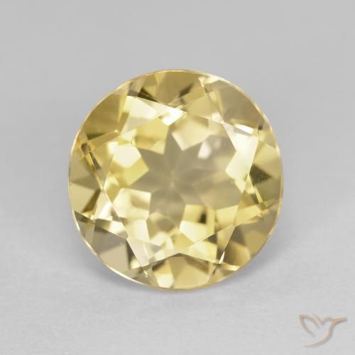 2.70ct Natürlicher Hell Gold Goldener Beryll, Runden, VVS