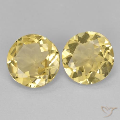 2.96 ct natürliche hellgelb Goldener Beryll-Edelsteine, Runden, VVS-VS