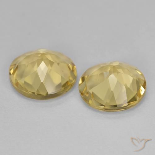 2.96 ct natürliche hellgelb Goldener Beryll-Edelsteine, Runden, VVS-VS
