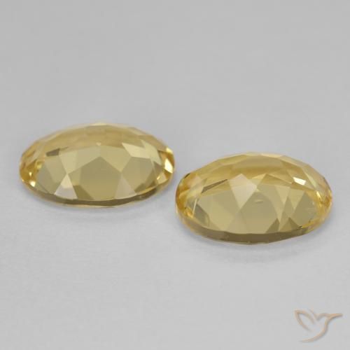 3.02 ct natürliche Dijon Gelb Goldener Beryll-Edelsteine, Oval, VVS-VS