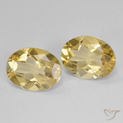 3.41 ct natürliche Dijon Gelb Goldener Beryll-Edelsteine, Oval, VVS-VS
