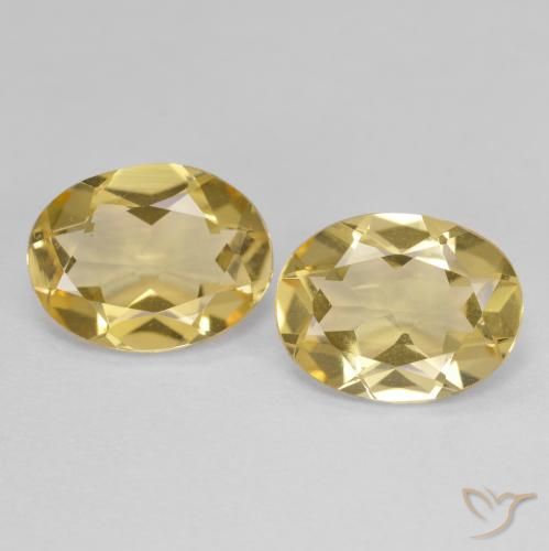 3.09ctw Natürlicher Dijon Gelb Goldener Beryll, Oval, VS