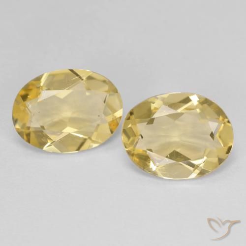 2.93ctw Natürlicher Helles Gold-Gelb Goldener Beryll, Oval, VS