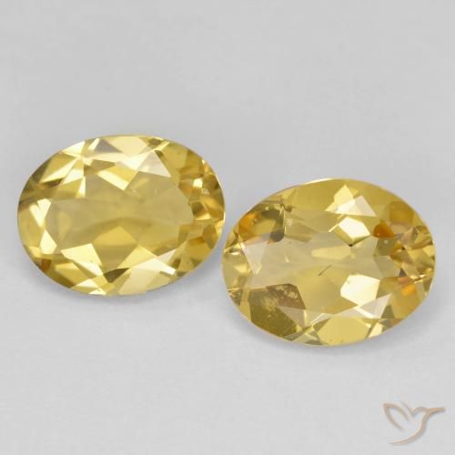 3.14 ct natürliche hellgelb Goldener Beryll-Edelsteine, Oval, VS