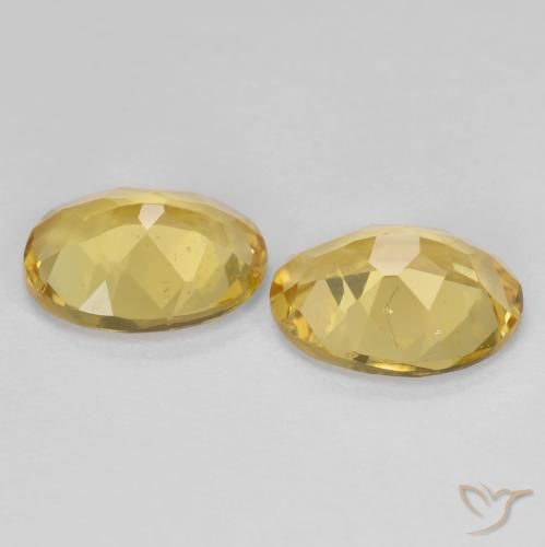 3.14 ct natürliche hellgelb Goldener Beryll-Edelsteine, Oval, VS