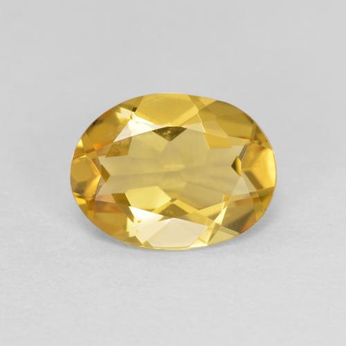 1,36 ctw natürlicher goldener Goldberyll, Oval Schliff, VVS