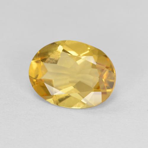 1,36 ctw natürlicher goldener Goldberyll, Oval Schliff, VVS