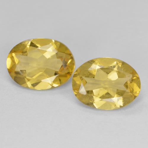3,21 ct natürliche gelber Goldberyll-Edelsteine, Oval Schliff, VS