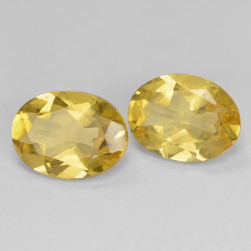 3,21 ct natürliche gelber Goldberyll-Edelsteine, Oval Schliff, VS