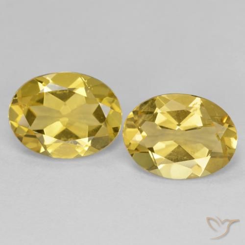 3.22ctw Natürlicher hellgelb Goldener Beryll, Oval, VVS-VS