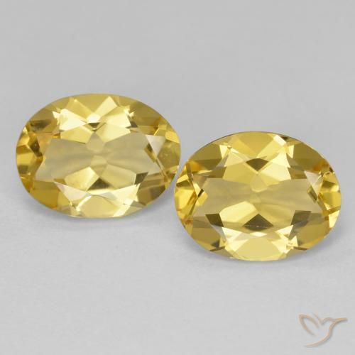 3.44ctw Natürlicher Hell Gold Goldener Beryll, Oval, VVS-VS