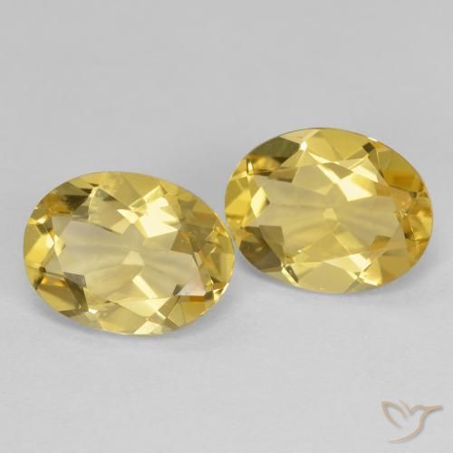 3.44 ct natürliche Hell Gold Goldener Beryll-Edelsteine, Oval, VVS-VS