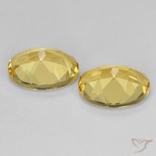 3.44 ct natürliche Hell Gold Goldener Beryll-Edelsteine, Oval, VVS-VS
