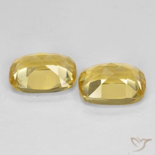 2.60 ct natürliche Hell Gold Goldener Beryll-Edelsteine, Kissen, VVS-VS
