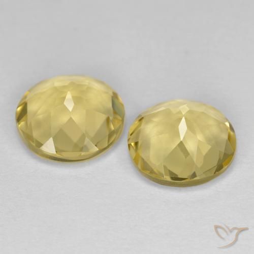 3.15 ct natürliche hellgelb Goldener Beryll-Edelsteine, Runden, VVS-VS