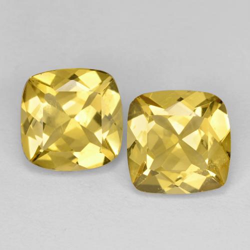 3.48 ct natürliche Honiggelb Goldener Beryll-Edelsteine, Kissenschliff, VS