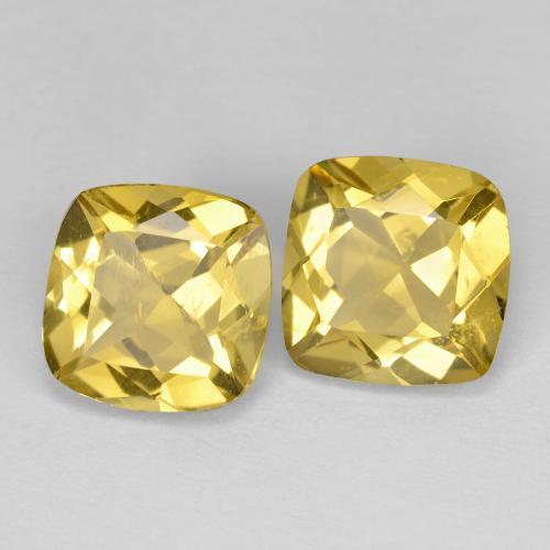3.48 ct natürliche Honiggelb Goldener Beryll-Edelsteine, Kissenschliff, VS