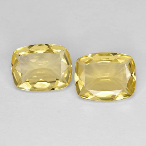 2,82 ct natürliche gelber Goldberyll-Edelsteine, Kissenschliff, VS