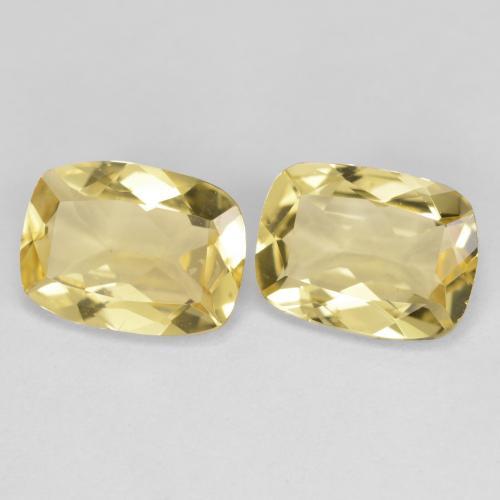 2,79 ct natürliche gelber Goldberyll-Edelsteine, Kissenschliff, VVS-VS