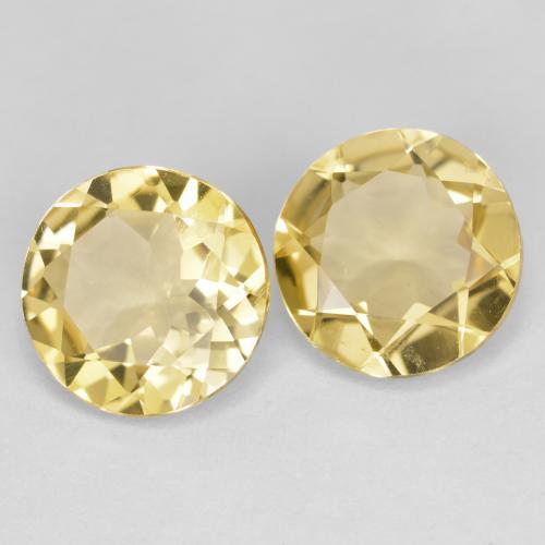 3.09 ct natürliche Toskana Gelb Goldener Beryll-Edelsteine, Rund Schliff, VVS-VS
