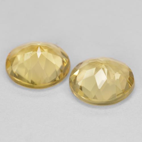 3.09 ct natürliche Toskana Gelb Goldener Beryll-Edelsteine, Rund Schliff, VVS-VS