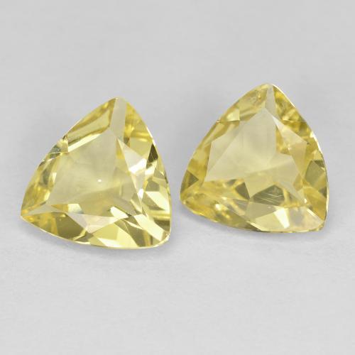 2.21 ct natürliche hellgelb Goldener Beryll-Edelsteine, Trillion, VVS-VS