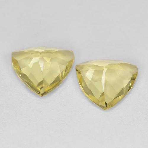 2.21 ct natürliche hellgelb Goldener Beryll-Edelsteine, Trillion, VVS-VS