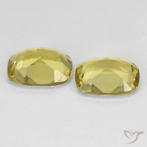 2.39 ct natürliche Mittelhelles Gelb Goldener Beryll-Edelsteine, Kissenschliff, VS
