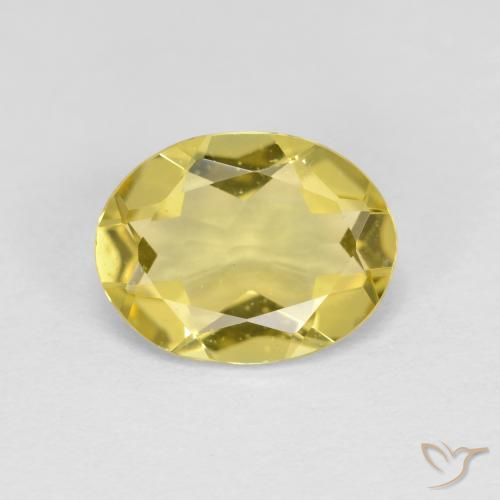 1.38ct Natürlicher Toskana Gelb Goldener Beryll, Oval, VS