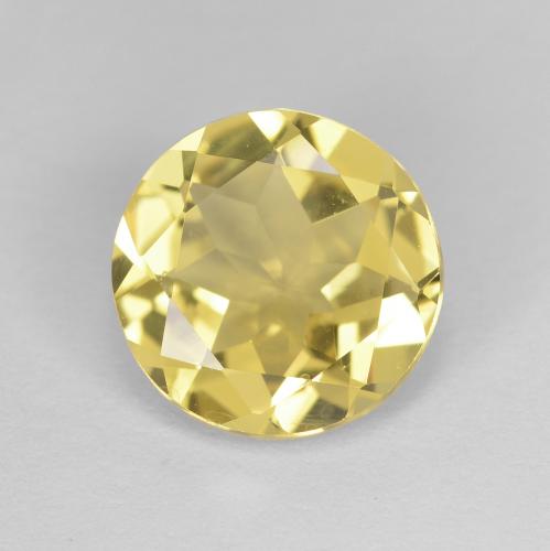1,60 ctw natürlicher gelber Goldberyll, Rundschliff, VVS