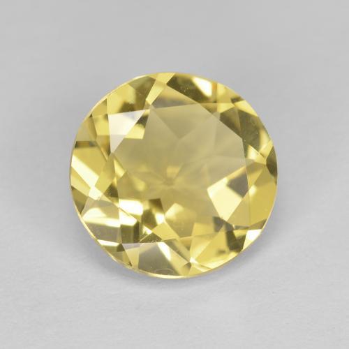 1,60 ctw natürlicher gelber Goldberyll, Rundschliff, VVS