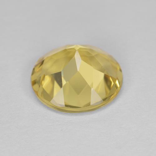 1,60 ctw natürlicher gelber Goldberyll, Rundschliff, VVS