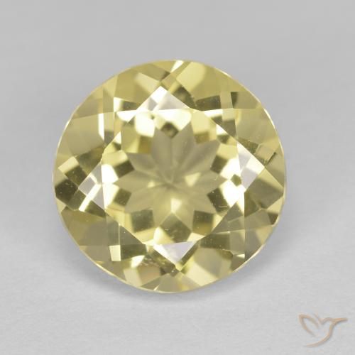 2.32ct Natürlicher hellgelb Goldener Beryll, Runden, VVS
